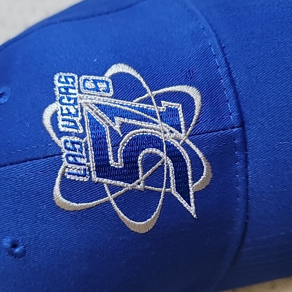 NEW Las Vegas 51s logo throwback Minor League Baseball Strapback Blue hat cap - Picture 2 of 4